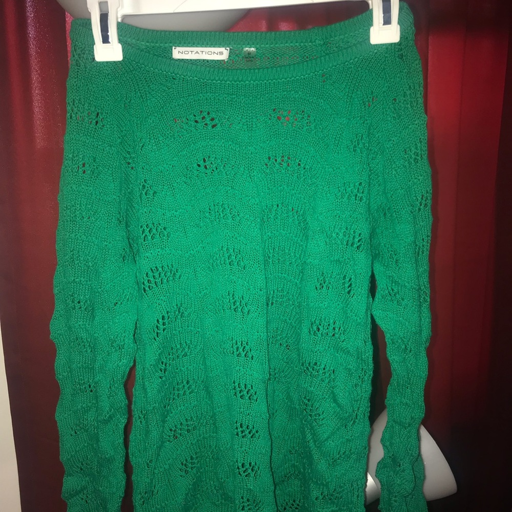 Green Crochet Sweater-Notations